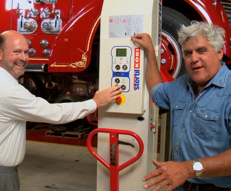 Mobile Column Lifts - Jay Leno's Garage